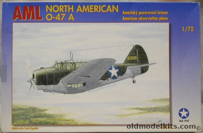 AML 1/72 North American O-47A, 72 003 plastic model kit